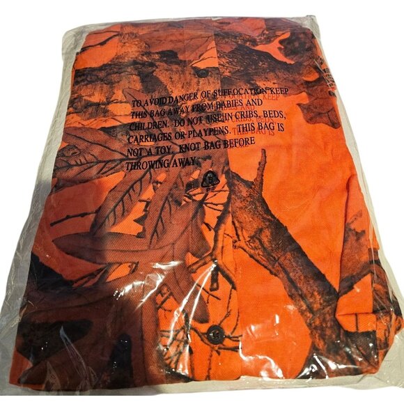 Keystone Light Size XL Orange Long Sleeve Button Shirt Real Tree Edge Color NEW - Picture 4 of 5